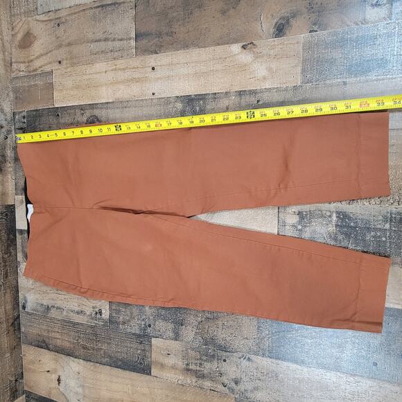 Everlane Womens 8 Brown The Work Cropped Ankle Pants Elastic Waistband Pull On‎ - Picture 10 of 12